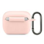 Carcasa Lacoste Silicone Collection compatibila cu Apple AirPods Pro, Roz 3 - lerato.ro