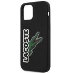 Carcasa Lacoste Silicone Head Crocodile compatibila cu iPhone 12 / 12 Pro, Negru 7 - lerato.ro