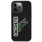 Carcasa Lacoste Silicone Head Crocodile compatibila cu iPhone 13 Pro, Negru 2 - lerato.ro