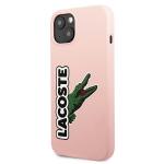 Carcasa Lacoste Silicone Head Crocodile compatibila cu iPhone 13, Roz 3 - lerato.ro