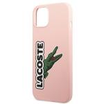 Carcasa Lacoste Silicone Head Crocodile compatibila cu iPhone 13, Roz 7 - lerato.ro