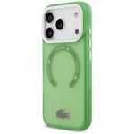 Carcasa Lacoste Shockproof Transparent Frosted cu MagSafe compatibila cu iPhone 17 Pro, Verde 3 - lerato.ro