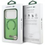 Carcasa Lacoste Shockproof Transparent Frosted cu MagSafe compatibila cu iPhone 17 Pro, Verde 9 - lerato.ro