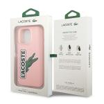 Carcasa Lacoste Silicone Head Crocodile compatibila cu iPhone 13 Pro Max, Roz 9 - lerato.ro