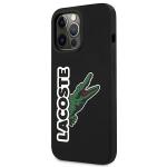 Carcasa Lacoste Silicone Head Crocodile compatibila cu iPhone 13 Pro Max, Negru 3 - lerato.ro