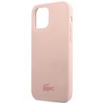 Carcasa Lacoste Silicone Plain compatibila cu iPhone 12 / 12 Pro, Roz 7 - lerato.ro