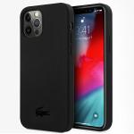 Carcasa Lacoste Silicone Plain compatibila cu iPhone 12 / 12 Pro, Negru 4 - lerato.ro