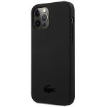 Carcasa Lacoste Silicone Plain compatibila cu iPhone 12 / 12 Pro, Negru 3 - lerato.ro