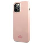 Carcasa Lacoste Silicone Plain compatibila cu iPhone 13 Pro, Roz 3 - lerato.ro