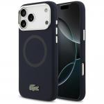Carcasa Lacoste Silicone Metal Logo cu MagSafe compatibila cu iPhone 17 Pro Max, Navy Blue 4 - lerato.ro