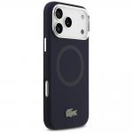 Carcasa Lacoste Silicone Metal Logo cu MagSafe compatibila cu iPhone 17 Pro Max, Navy Blue 5 - lerato.ro