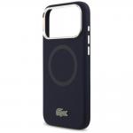 Carcasa Lacoste Silicone Metal Logo cu MagSafe compatibila cu iPhone 17 Pro Max, Navy Blue 7 - lerato.ro