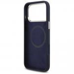 Carcasa Lacoste Silicone Metal Logo cu MagSafe compatibila cu iPhone 17 Pro Max, Navy Blue 8 - lerato.ro