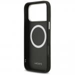 Carcasa Lacoste Champs Elysees Silver Logo cu MagSafe compatibila cu iPhone 17 Pro Max, Negru 8 - lerato.ro