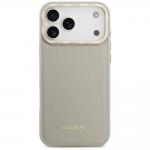 Carcasa Lacoste Champs Elysees Gold Logo cu MagSafe compatibila cu iPhone 17 Pro Max, Gri 2 - lerato.ro