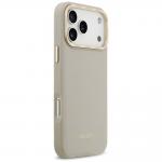Carcasa Lacoste Champs Elysees Gold Logo cu MagSafe compatibila cu iPhone 17 Pro Max, Gri 5 - lerato.ro
