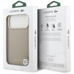 Carcasa Lacoste Champs Elysees Gold Logo cu MagSafe compatibila cu iPhone 17 Pro Max, Gri 9 - lerato.ro