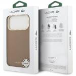 Carcasa Lacoste Champs Elysees Gold Logo cu MagSafe compatibila cu iPhone 17 Pro, Roz 9 - lerato.ro
