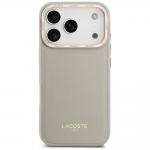 Carcasa Lacoste Champs Elysees Gold Logo cu MagSafe compatibila cu iPhone 17 Pro, Gri 2 - lerato.ro