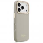 Carcasa Lacoste Champs Elysees Gold Logo cu MagSafe compatibila cu iPhone 17 Pro, Gri 5 - lerato.ro