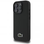 Carcasa Lacoste Iconic Petit Pique Crossbody Cord cu MagSafe compatibila cu iPhone 16 Pro Max, Negru 3 - lerato.ro