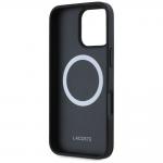 Carcasa Lacoste Iconic Petit Pique Crossbody Cord cu MagSafe compatibila cu iPhone 16 Pro Max, Negru 8 - lerato.ro