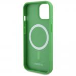Carcasa Lacoste Iconic Petit Pique Crossbody Cord cu MagSafe compatibila cu iPhone 15 / 14 / 13, Verde 8 - lerato.ro