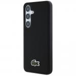 Carcasa Lacoste Iconic Petit Pique Woven Logo CBDY Strap cu MagSafe compatibila cu Samsung Galaxy S25, Negru 3 - lerato.ro