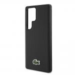 Carcasa Lacoste Iconic Petit Pique Woven Logo CBDY Strap cu MagSafe compatibila cu Samsung Galaxy S25 Ultra, Negru 7 - lerato.ro