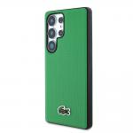Carcasa Lacoste Iconic Petit Pique Woven Logo cu MagSafe compatibila cu Samsung Galaxy S25 Ultra, Verde 3 - lerato.ro