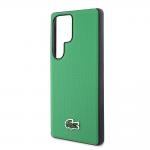 Carcasa Lacoste Iconic Petit Pique Woven Logo cu MagSafe compatibila cu Samsung Galaxy S25 Ultra, Verde 7 - lerato.ro