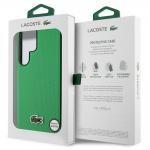 Carcasa Lacoste Iconic Petit Pique Woven Logo cu MagSafe compatibila cu Samsung Galaxy S25 Ultra, Verde 9 - lerato.ro