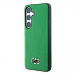 Carcasa Lacoste Iconic Petit Pique Woven Logo cu MagSafe compatibila cu Samsung Galaxy S25, Verde 3 - lerato.ro