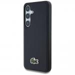 Carcasa Lacoste Iconic Petit Pique Woven Logo cu MagSafe compatibila cu Samsung Galaxy S25, Navy Blue 3 - lerato.ro