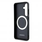 Carcasa Lacoste Iconic Petit Pique Woven Logo cu MagSafe compatibila cu Samsung Galaxy S25 Plus, Verde 8 - lerato.ro