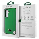 Carcasa Lacoste Iconic Petit Pique Woven Logo cu MagSafe compatibila cu Samsung Galaxy S25 Plus, Verde 9 - lerato.ro