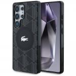 Carcasa Lacoste Monogram Silver Croc Logo cu MagSafe compatibila cu Samsung Galaxy S25 Ultra, Negru 4 - lerato.ro