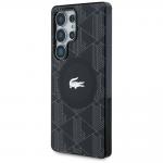 Carcasa Lacoste Monogram Silver Croc Logo cu MagSafe compatibila cu Samsung Galaxy S25 Ultra, Negru 3 - lerato.ro