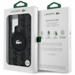 Carcasa Lacoste Monogram Silver Croc Logo cu MagSafe compatibila cu Samsung Galaxy S25 Ultra, Negru 9 - lerato.ro