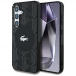 Carcasa Lacoste Monogram Silver Croc Logo cu MagSafe compatibila cu Samsung Galaxy S25, Negru 4 - lerato.ro