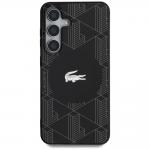 Carcasa Lacoste Monogram Silver Croc Logo cu MagSafe compatibila cu Samsung Galaxy S25, Negru 2 - lerato.ro