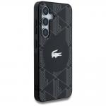 Carcasa Lacoste Monogram Silver Croc Logo cu MagSafe compatibila cu Samsung Galaxy S25, Negru 5 - lerato.ro