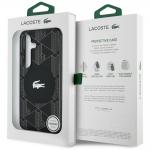 Carcasa Lacoste Monogram Silver Croc Logo cu MagSafe compatibila cu Samsung Galaxy S25, Negru 9 - lerato.ro
