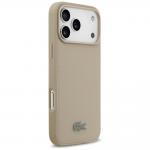 Carcasa Lacoste Petit Pique Lacquer Logo cu MagSafe compatibila cu iPhone 17 Pro Max, Gri 5 - lerato.ro