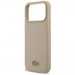 Carcasa Lacoste Petit Pique Lacquer Logo cu MagSafe compatibila cu iPhone 17 Pro Max, Gri 7 - lerato.ro