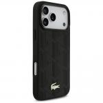 Carcasa Lacoste Nomograme Gold Logo cu MagSafe compatibila cu iPhone 17 Pro Max, Negru 5 - lerato.ro