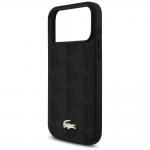 Carcasa Lacoste Nomograme Gold Logo cu MagSafe compatibila cu iPhone 17 Pro Max, Negru 7 - lerato.ro