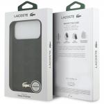 Carcasa Lacoste Nomograme Gold Logo cu MagSafe compatibila cu iPhone 17 Pro Max, Negru 9 - lerato.ro