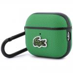 Carcasa Lacoste Petit Pique Croc Logo compatibila cu Apple AirPods Pro 3, Verde 4 - lerato.ro