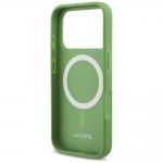 Carcasa Lacoste Petit Pique Lacquer Logo cu MagSafe compatibila cu iPhone 17 Pro, Verde 8 - lerato.ro